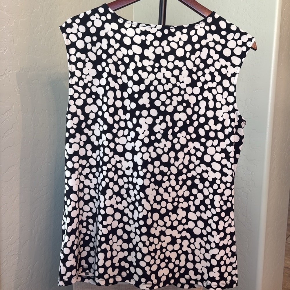 Jones Studio Black and Cream Women's Top - Picture 2 of 3